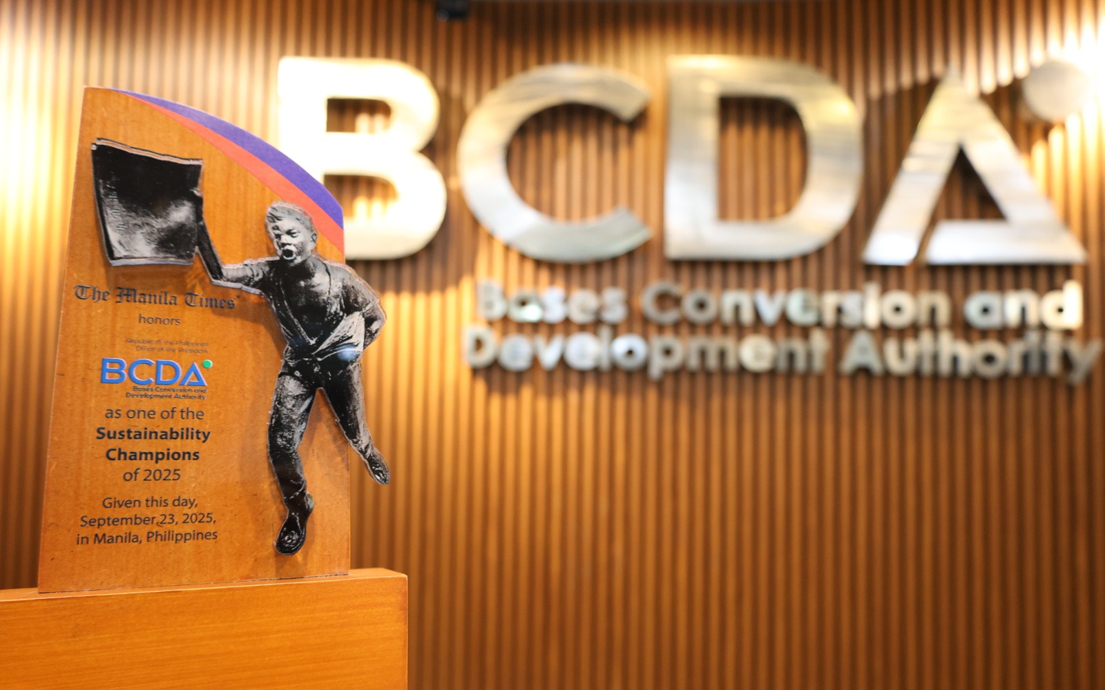 BCDA named Sustainability Champion by The Manila Times BCDA named Sustainability Champion by The Manila Times