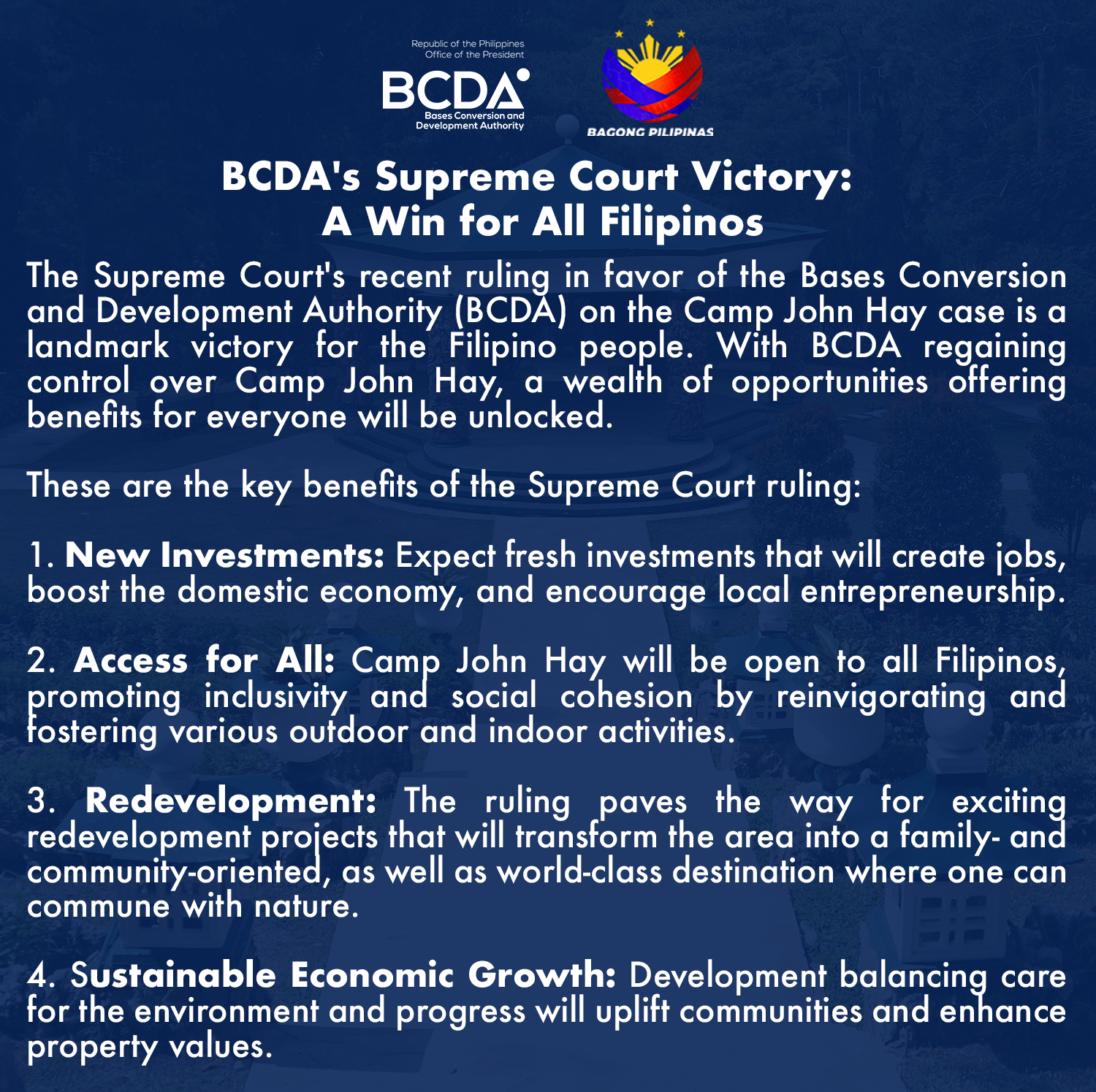 bcda statement