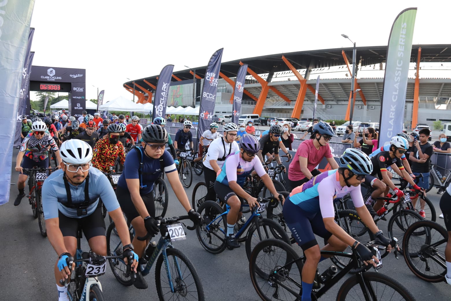 GoClark Sports & Events hosted its Clark Cycling Classic, which features three race events, in New Clark City. (BCDA photo)